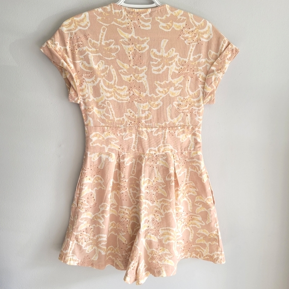 Zara Button Front Floral Print Romper - Picture 8 of 10